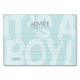 Graffiti Blue Baby Shower Adapter för Mamma Bordsnummer