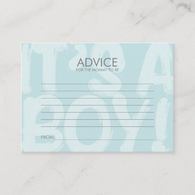 Graffiti Blue Baby Shower Adapter för Mamma Rådkort (Framsida)