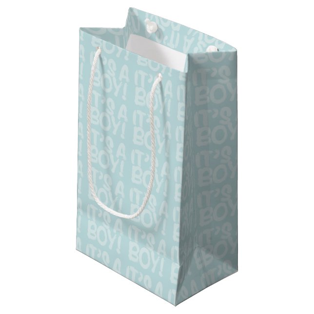 Graffiti Blue Baby Shower its A Girl Gift Bag (Framsidan Vinklad)