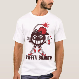 Graffiti bomber t shirt