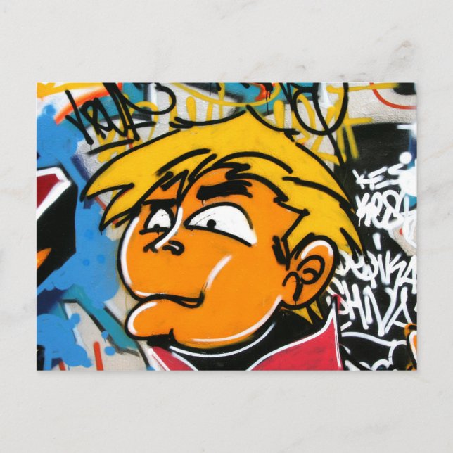Graffiti Boy Vykort (Framsida)
