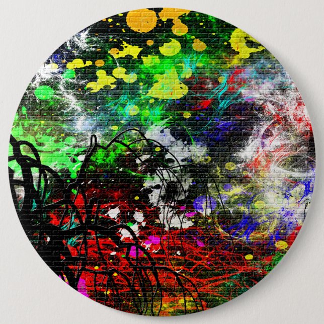 Graffiti Brick Wall Knapp (Framsida)