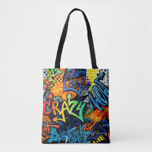 Graffiti Bricks: Urban Abstrakt Tygkasse