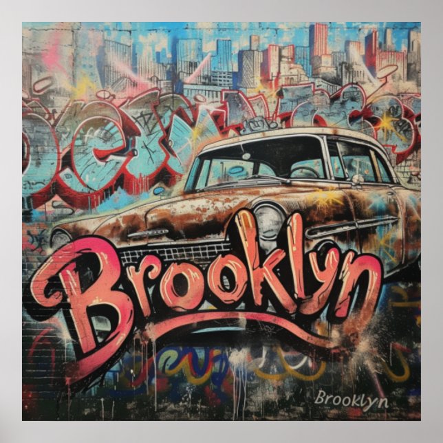Graffiti Brooklyn Poster (Framsidan)