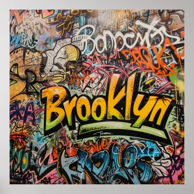 Graffiti Brooklyn Poster (Framsidan)
