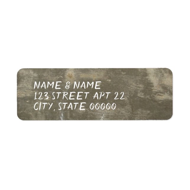 Graffiti Brush på Conreta Adress Returadress Etikett (Framsidan)