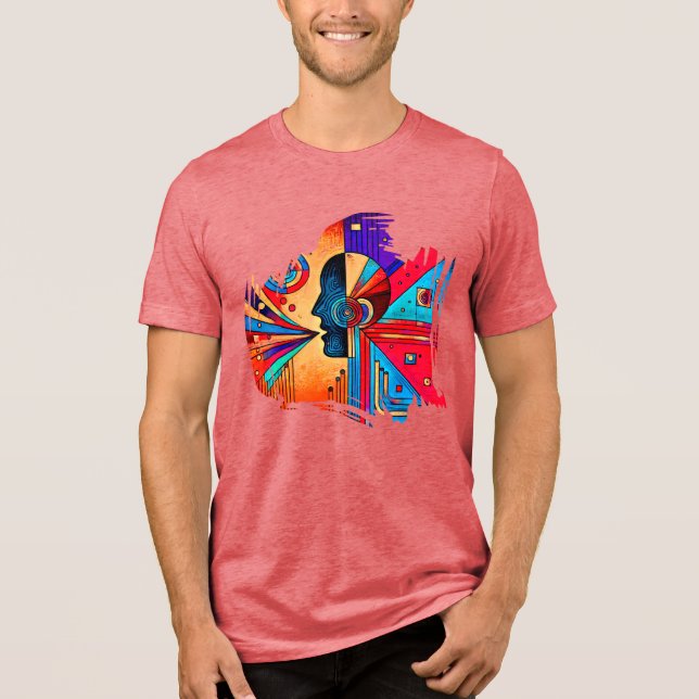 Graffiti Burst - Urban Abstrakt Street Art Tee (Framsida)