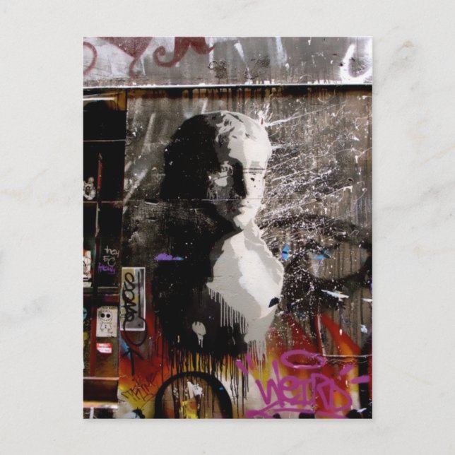 Graffiti Bust Vykort (Framsida)