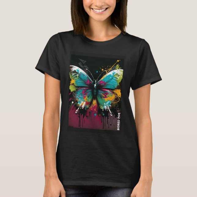 Graffiti Butterfly T Shirt (Framsida)