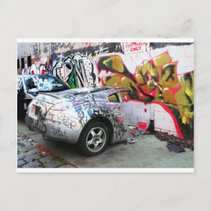 Graffiti Car Vykort