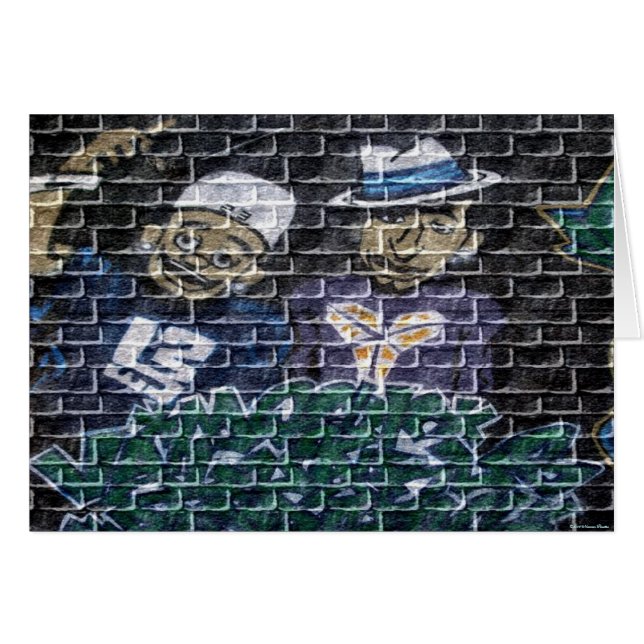 Graffiti Card Hälsningskort (Framsidan Horizontal)