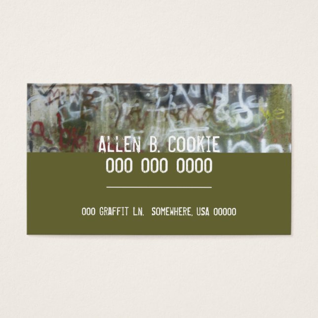 Graffiti Card Visitkort (Framsidan)