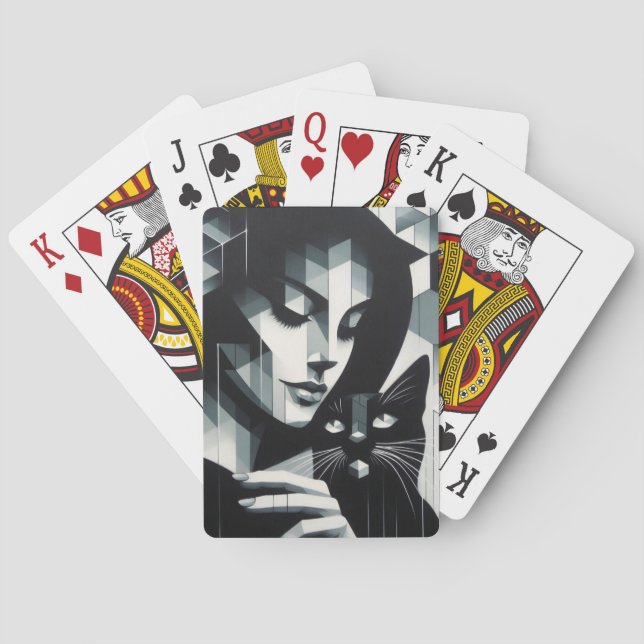 Graffiti Cat Dam Casinokort (Baksidan)