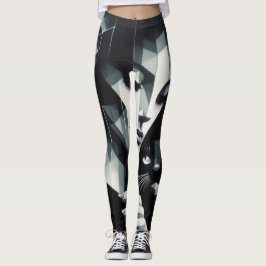 Graffiti Cat Dam Leggings