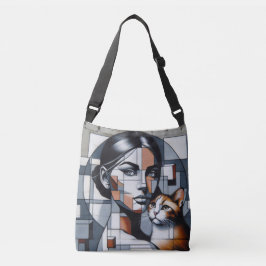 Graffiti Cat Dam Snyggt Tote Bag Axelväska