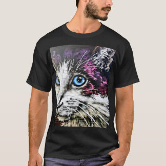 Graffiti Cat T Shirt