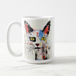 Graffiti Cat Urban Cool Feline Kaffemugg