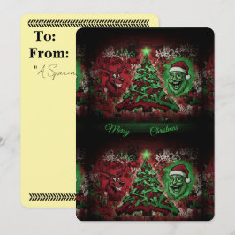 Graffiti Christmas Card 5x7 Matte Julkort