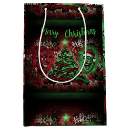 Graffiti Christmas Gift Bag Medium