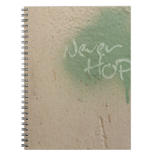 Graffiti citerar hoppinspiration anteckningsbok