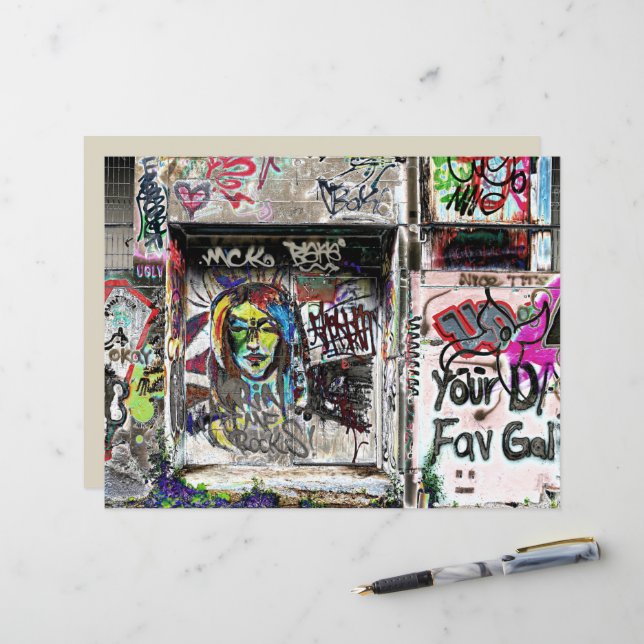 Graffiti Coola Decorative Urban Street Grunge Art (Fram/Back In Situ)