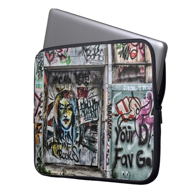 Graffiti Coola Modern Urban Street Art Laptop Fodral (Framsidan Vänster)