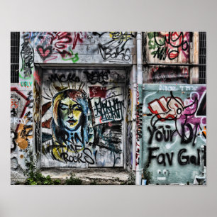 Graffiti Coola Modern Urban Street Art Poster