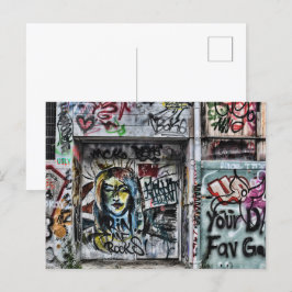 Graffiti Coola Modern Urban Street Art Vykort