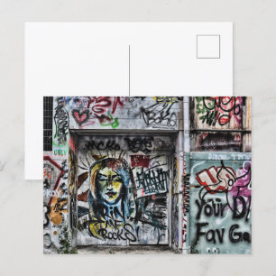 Graffiti Coola Modern Urban Street Art Vykort
