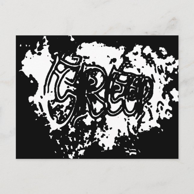 Graffiti Creep Helg Vykort (Framsida)