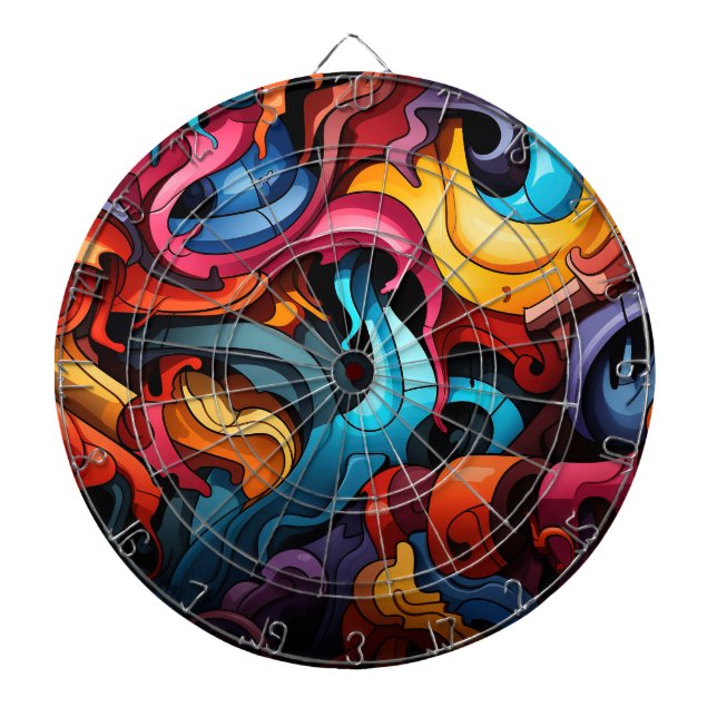 Graffiti Dartboard Darttavla (Framsidan)