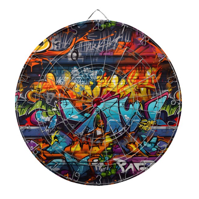 Graffiti Dartboard Darttavla (Framsidan)
