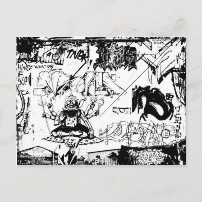 Graffiti Delight Vykort (Framsida)