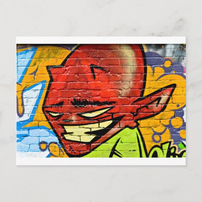 Graffiti Demon Vykort (Framsida)