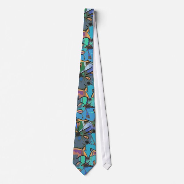 Graffiti Design Necktie Slips (Framsida)