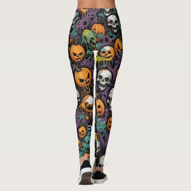 Graffiti Döskallars Leggings (Baksida)