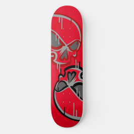 Graffiti Döskallars Mini Skateboard Bräda 18,5 Cm