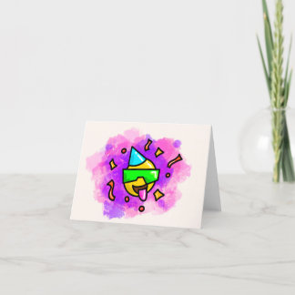 Graffiti Emoji Birthday Card Meddelande