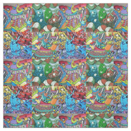 Graffiti Fabric Tyg