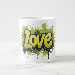 Graffiti Fält i Kärlek utan ändlighet Jumbo Mugg