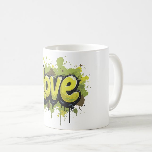 Graffiti Fält i Kärlek utan ändlighet Kaffemugg (Framsida höger)