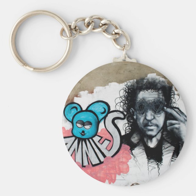 Graffiti Farboljfie Acryl Nyckelring (Framsidan)