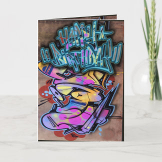 Graffiti-födelsedagskort Kort