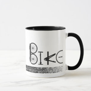 Graffiti från Bike Parts med Däck Tracks Mugg