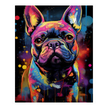 Graffiti Fransk Bulldog