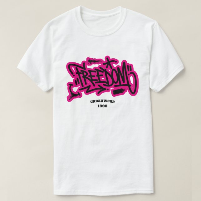 Graffiti Freedom T Shirt (Design framsida)