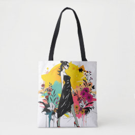 Graffiti Garden Muse Riso Dubbelsidig🎨🌿 Tygkasse