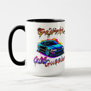GRAFFITI GAS GUZZLER - DRIFT CAR MUGG