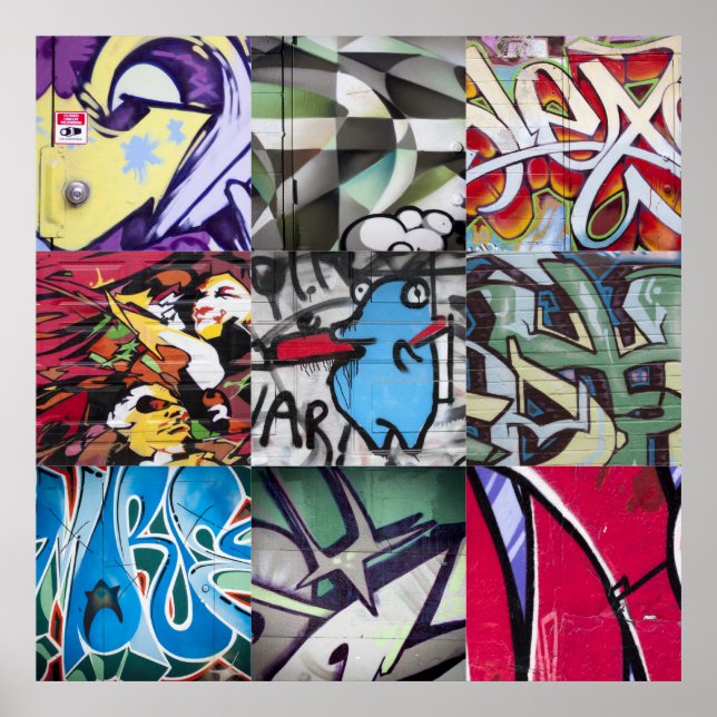 Graffiti (gata Art) Collage Poster (Framsidan)