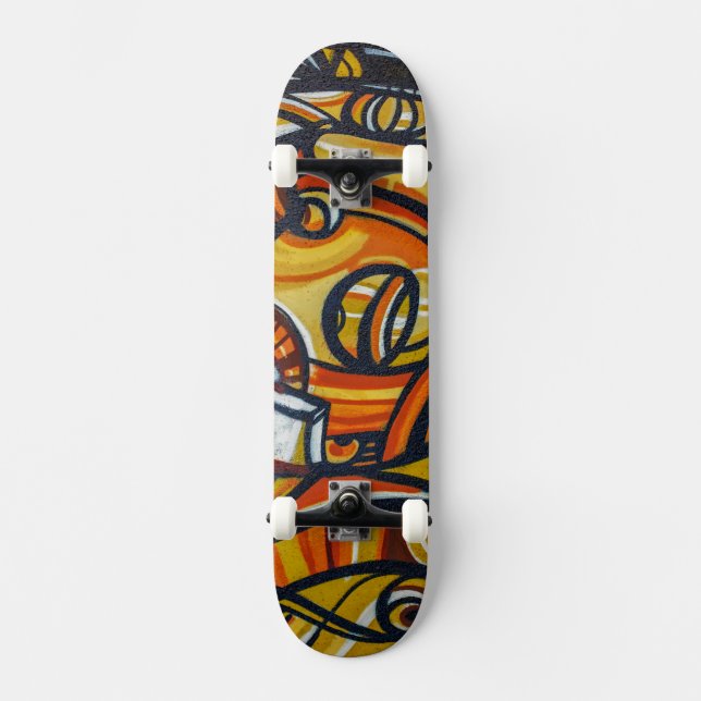 Graffiti | Gatukonst Mini Skateboard Bräda 18,5 Cm (Framsida)